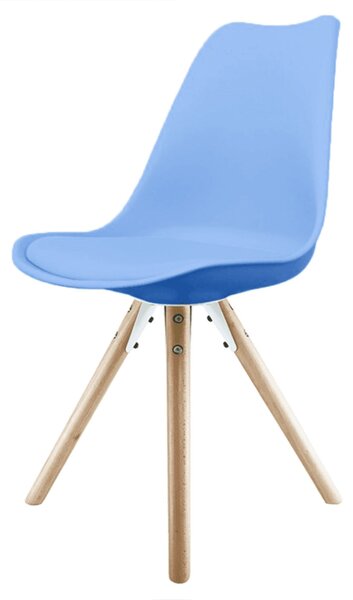 Fusion Living Soho Plastic Dining Chair with Pyramid Legs