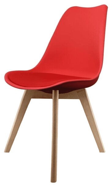 Fusion Living Soho Plastic Dining Chair with Squared Legs