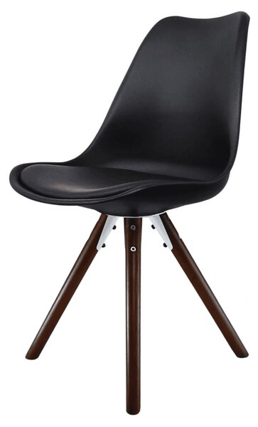 Fusion Living Soho Plastic Dining Chair with Pyramid Legs