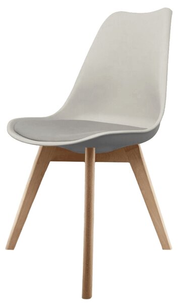 Fusion Living Soho Plastic Dining Chair with Squared Legs