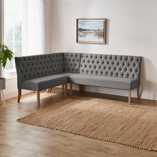 Darcy Corner Dining Bench, Flatweave