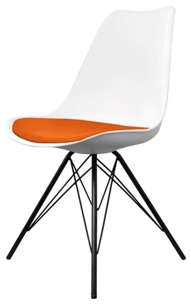 Fusion Living Soho White Plastic Dining Chair