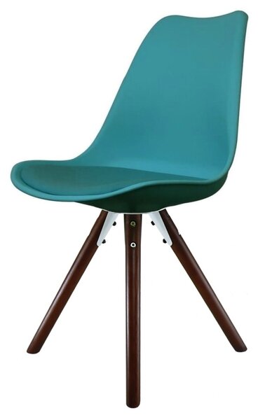 Fusion Living Soho Plastic Dining Chair with Pyramid Legs