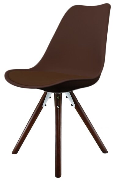 Fusion Living Soho Plastic Dining Chair with Pyramid Legs