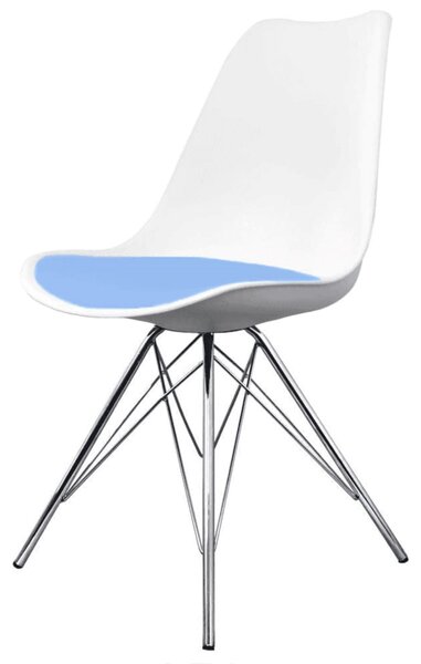 Fusion Living Soho White Plastic Dining Chair