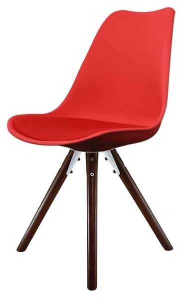 Fusion Living Soho Plastic Dining Chair with Pyramid Legs