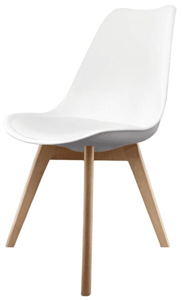 Fusion Living Soho Plastic Dining Chair with Squared Legs