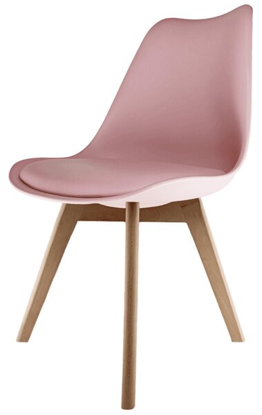 Fusion Living Soho Plastic Dining Chair with Squared Legs