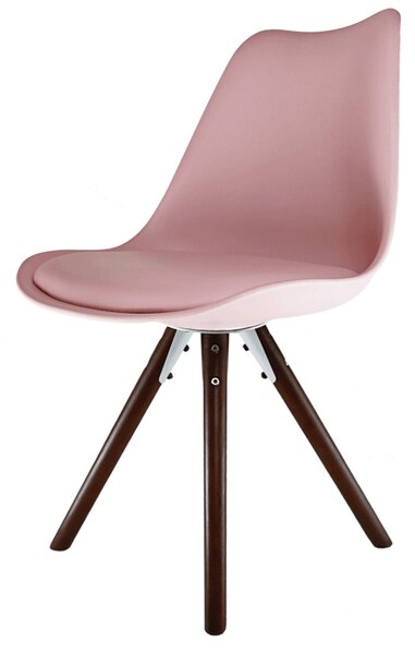 Fusion Living Soho Plastic Dining Chair with Pyramid Legs