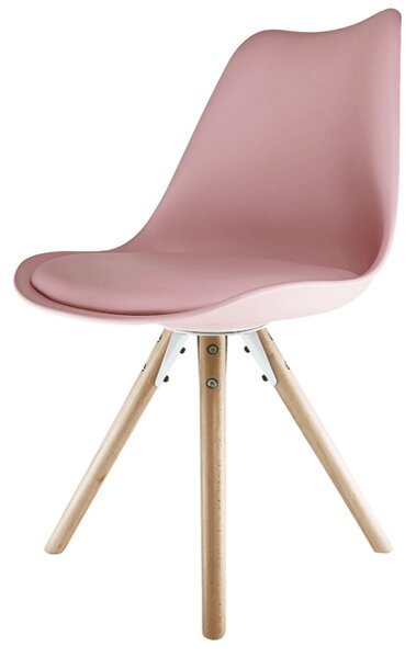 Fusion Living Soho Plastic Dining Chair with Pyramid Legs