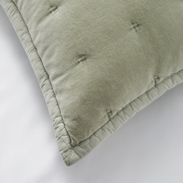 Dorma Adeena Green Continental Pillowcase