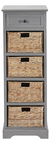 Pacific Devonshire 5 Drawer Chest, Grey