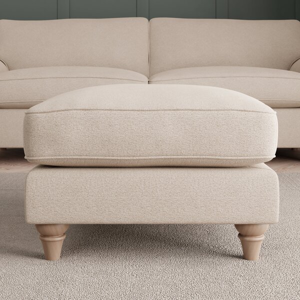 Rosa Soft Chenille Footstool