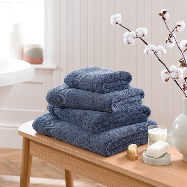 Egyptian Cotton Towel Folkstone Blue