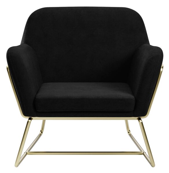 Charles Metal Leg Velvet Occasional Chair