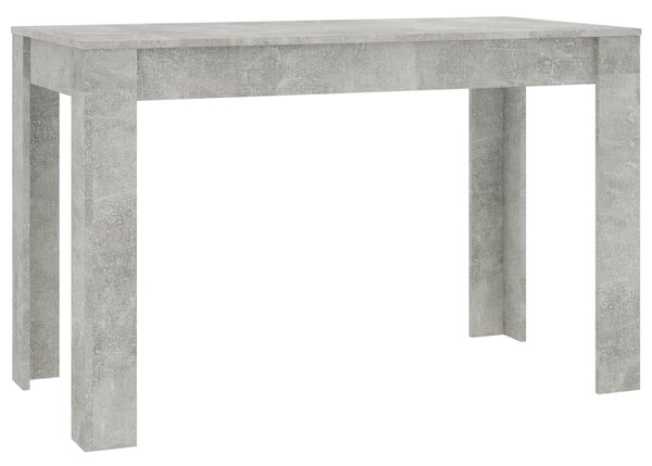 Dining Table Concrete Grey 120x60x76 cm Engineered Wood