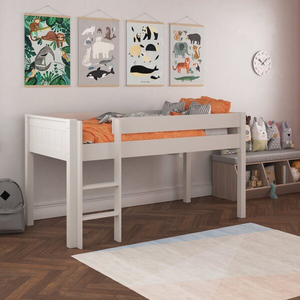 Stompa Classic Midsleeper Bed Frame White