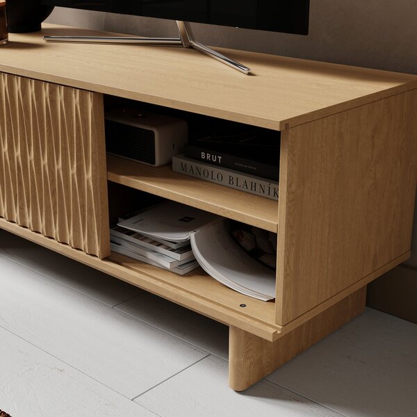 Inga Small TV Unit for TVs up to 44", Oak Effect