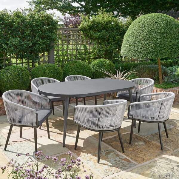 Crescent 6 Seater Dining Set