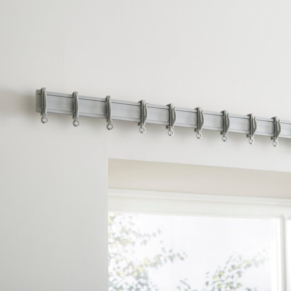 Metal Curtain Track Silver