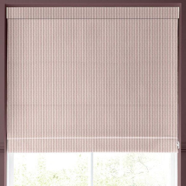 Emily Bond Oscar Stripe Made to Measure Roman Blind Raspberry