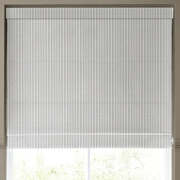 Emily Bond Oscar Stripe Made to Measure Roman Blind Indigo