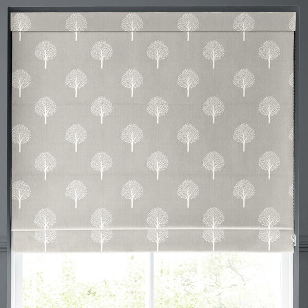 Emily Bond Yew Tree Made to Measure Roman Blind Pebble