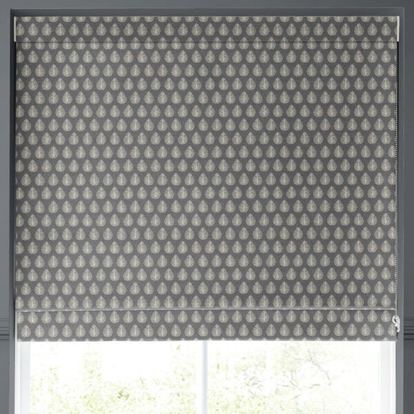 Emily Bond Jaipur Made to Measure Roman Blind Smoke