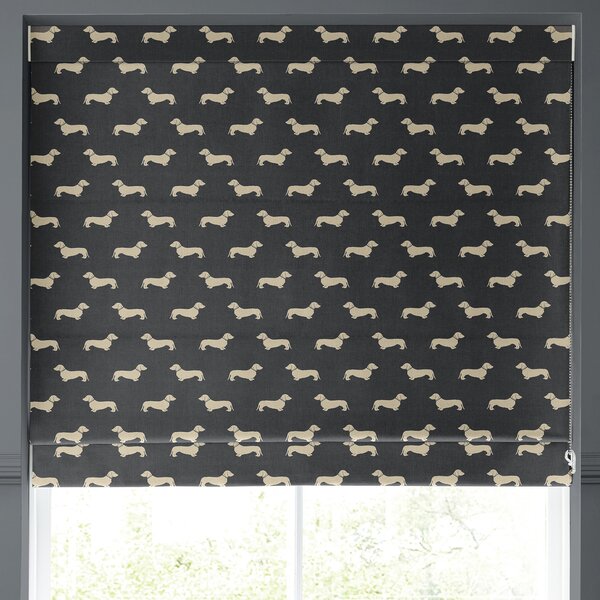 Emily Bond Peggy Made to Measure Roman Blind Smoke