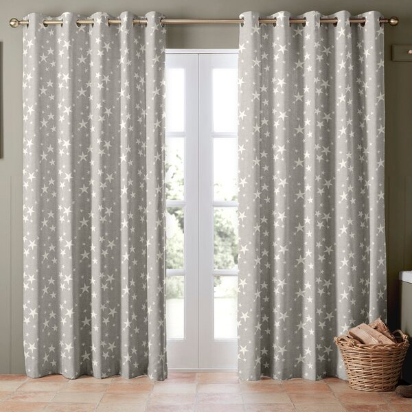 Emily Bond St Maws Made to Measure Curtain Pebble