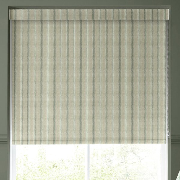 Emily Bond George Stripe Translucent Made to Measure Roller Blind Sage