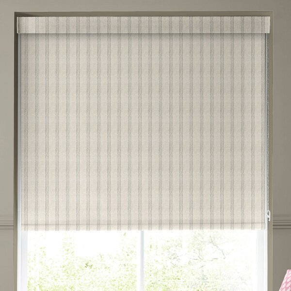 Emily Bond George Stripe Translucent Made to Measure Roller Blind Linen