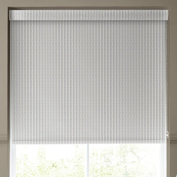 Emily Bond Oscar Stripe Translucent Made to Measure Roller Blind Indigo