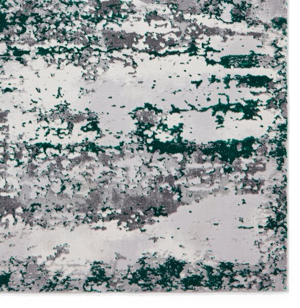 Artemis B9289A Metallic Effect Yarn Rug Green