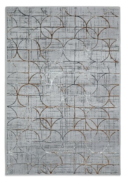 Creation G2851 Metallic Effect Yarn Rug Grey Multi