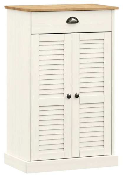 Shoe Cabinet VIGO White 60x35x96 cm Solid Wood Pine