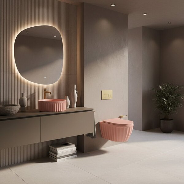 Countertop Basin Rea DUO Sweet Pink Matt