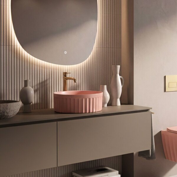 Countertop Basin Rea DUO Sweet Pink Matt