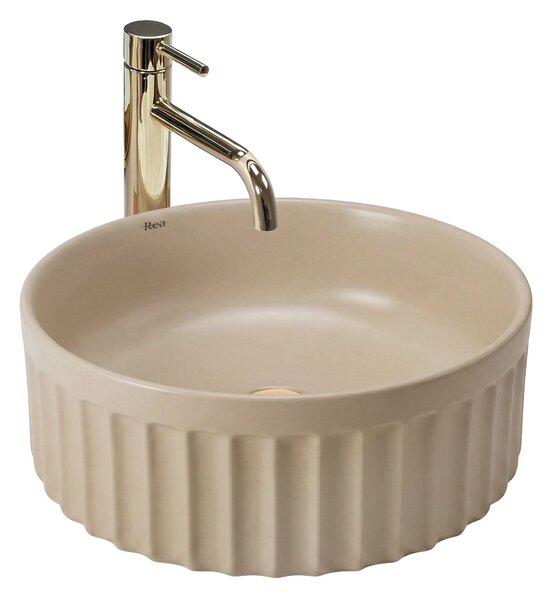 Countertop Basin Rea DUO Caffe Latte Matt