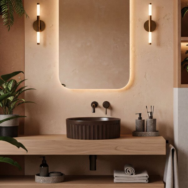 Countertop Basin Rea DUO Espresso Matt