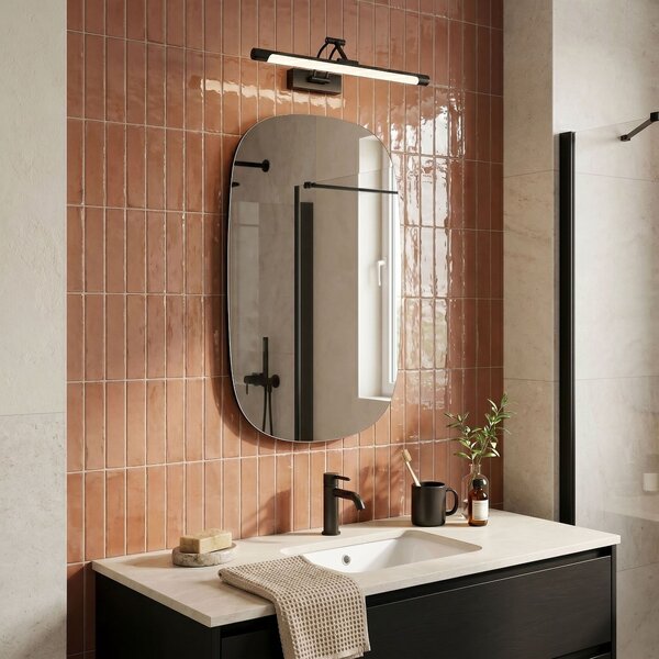 Bathroom LED wall sconce SWE025-1W 42cm Black
