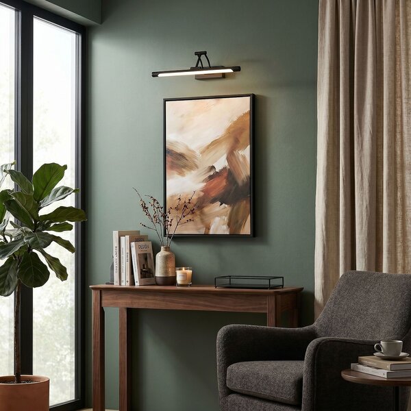 Bathroom LED wall sconce SWE025-1W 42cm Black