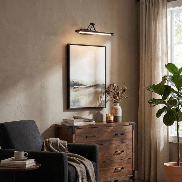 Bathroom LED wall sconce SWE025-1W 42cm Black
