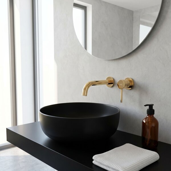 Wall Mounted faucet Rea Lungo Gold + BOX