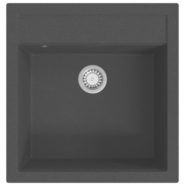 Granite Kitchen Sink Single Basin Black