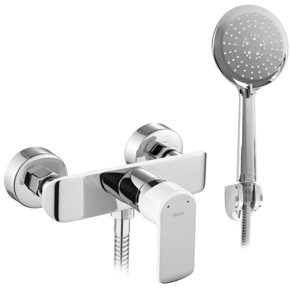 Shower faucet REA Bloom White Chrome