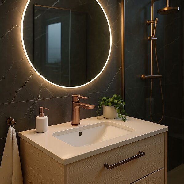 Bathroom faucet REA ARGUS COPPER BRUSH Low