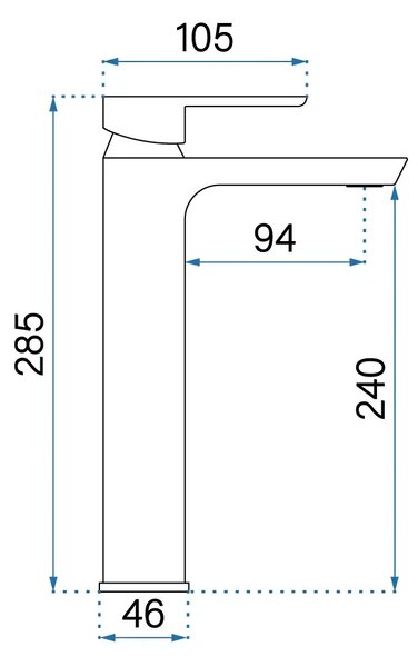 Bathroom faucet REA ARGUS COPPER BRUSH High