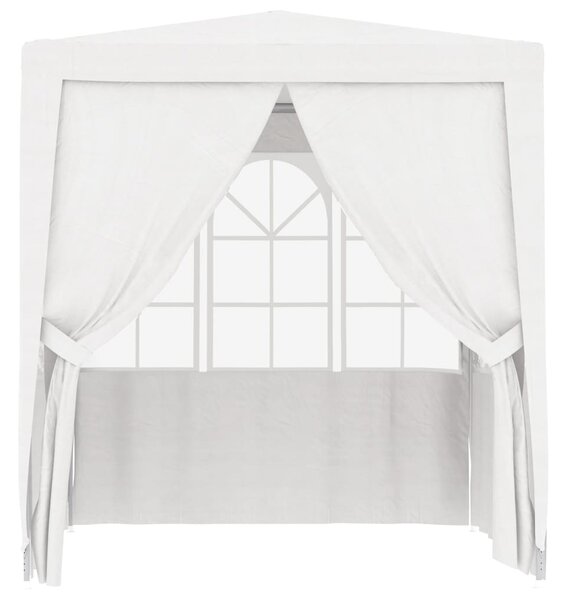 Professional Party Tent with Side Walls 2x2 m White 90 g/m²