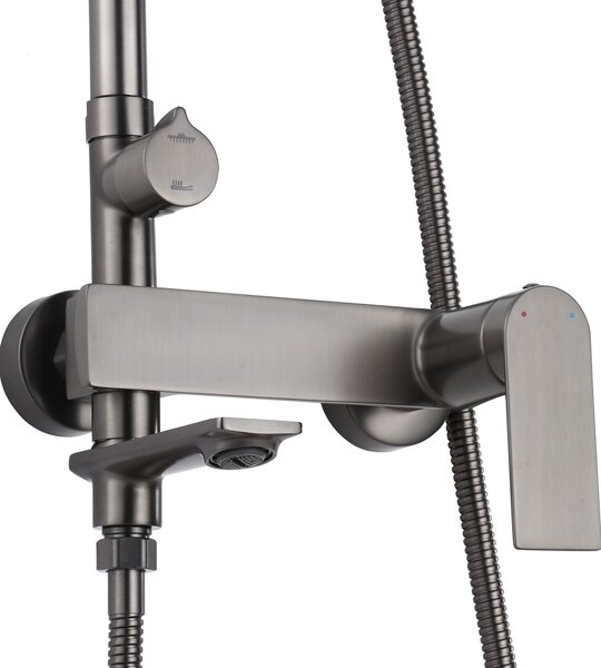 Shower set REA STORM Titanium
